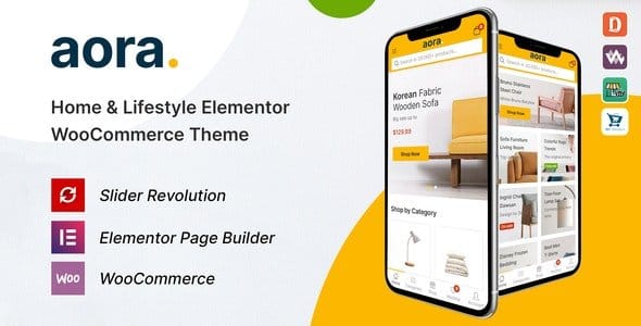 Aora v1.2.15 – Home & Lifestyle Elementor WooCommerce Theme