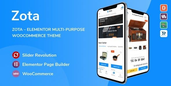 Zota v1.2.11 – Elementor Multi-Purpose WooCommerce Theme