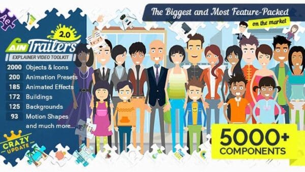 AinTrailers | Explainer Video Toolkit with Character Animation Builder