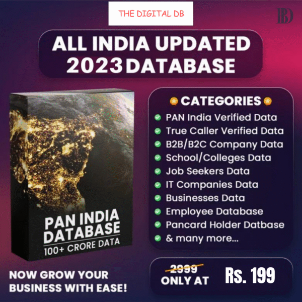 PAN INDIA Updated Database 2024-2025